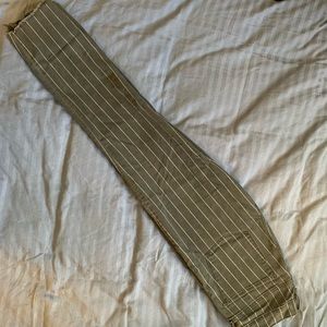 American Eagle Striped Cropped Jeans Long